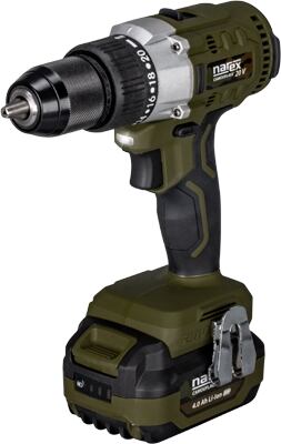 NAREX Camouflage CSV 13-2, aku vŕtačka 20V, 0-450/1600 ot./min., 64Nm, 1,5-13mm, bez batérie
