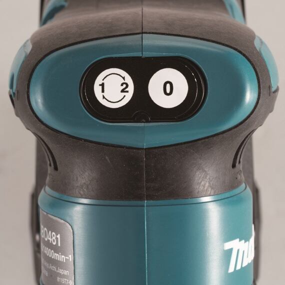 MAKITA DBO480Z aku vibrační bruska LXT 18V, 114*102mm, suchý zip, 11000/14000 ot./min.
