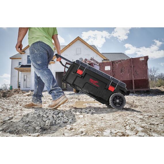 MILWAUKEE 4932478161 bedňa na náradie PACKOUT, 23cm kolieska, rukoväť až 113kg, Dual Stack Top