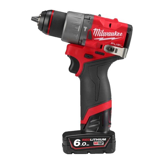 MILWAUKEE M12 FPD2-602X aku příklepová vrtačka 12V/2*6Ah, max. 45 Nm, délka pouze 152mm, HD kufr