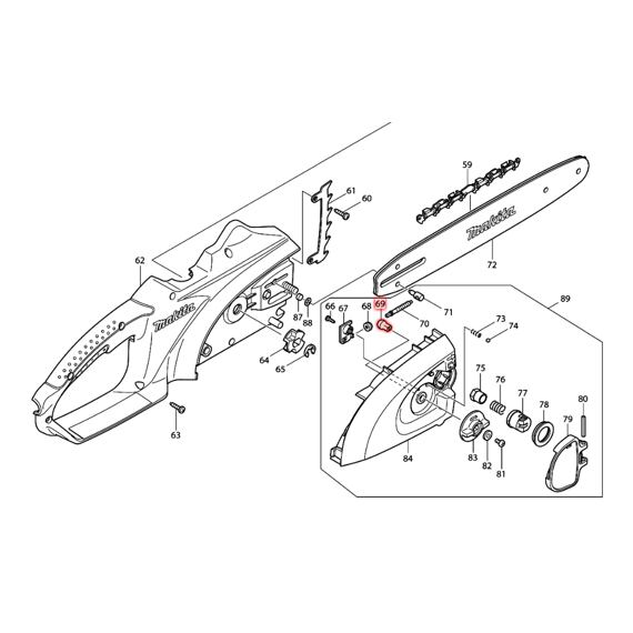 MAKITA 227495-4 ozubené koliesko 14 k UC3020A