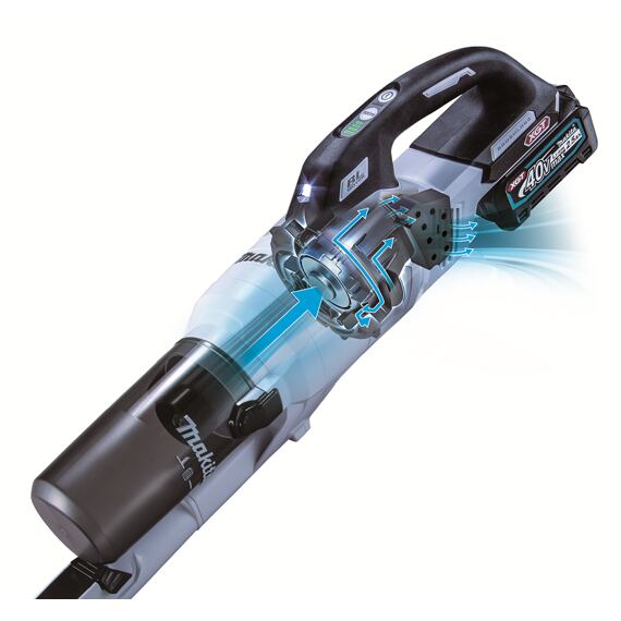 MAKITA CL003GZ aku vysávač 40V XGT/LXT s cyklónovou filtráciou, LED osvetlenie, bez batérie