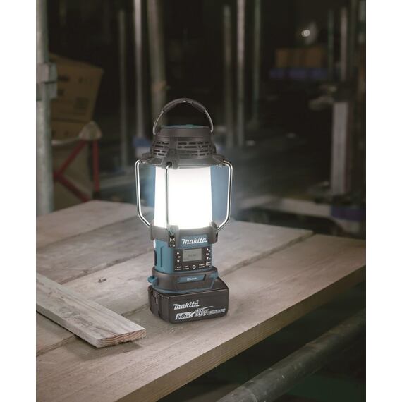 MAKITA DMR056 aku rádio s LED lampou, DAB, Bluetooth, 14,4/18V, 300lm, bez baterie