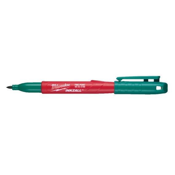 MILWAUKEE 4932492127 popisovač INKZALL s jemným hrotem 1mm, zelený, (beton, dřevo, OSB, kov)