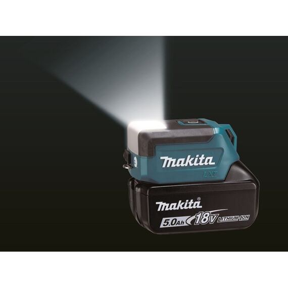 MAKITA DML817 aku svítilna LED 18V LXT, 300lm kombi svícení, 150lm čelní/horní svícení, bez baterie