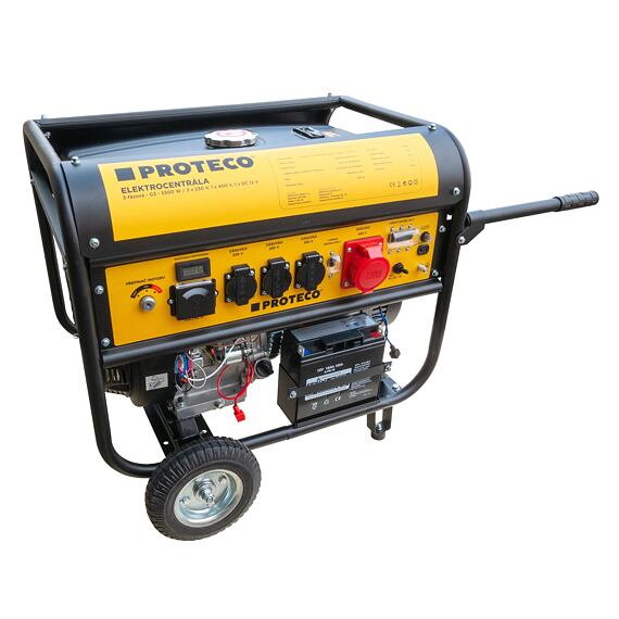 PROTECO elektrocentrála 3-fázová 5500/3300W, AVR, 1*400V, 3x230V + 1*12V DC, 51.08-G3-5500-KOLA