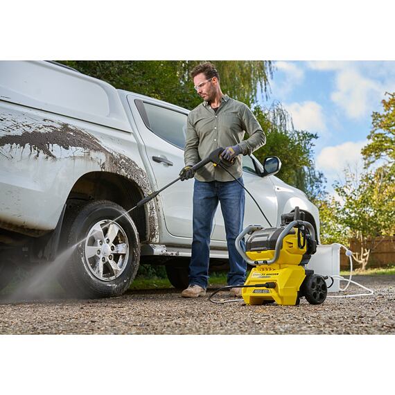 STANLEY SFMCPW1500B aku tlaková myčka 2*18V FATMAX, 100 bar, samonasávání, bez baterie