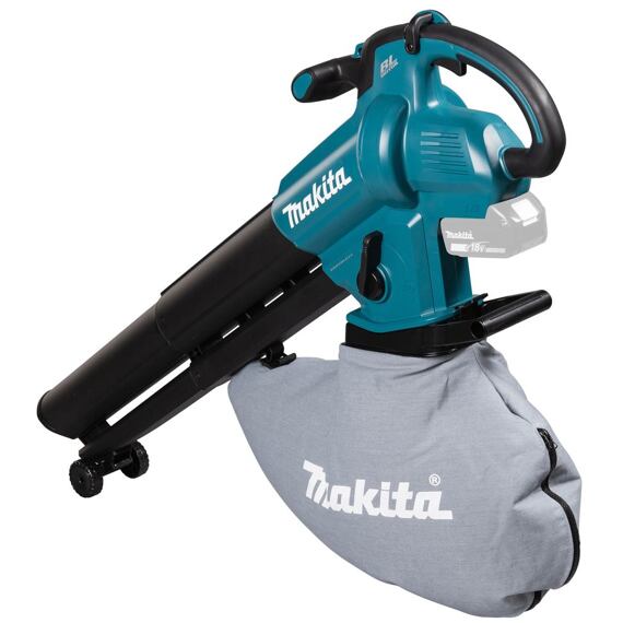 MAKITA DUB187Z aku ofukovač/vysavač 18V Li-Ion, dlouhá tryska s kolečky, bez baterie