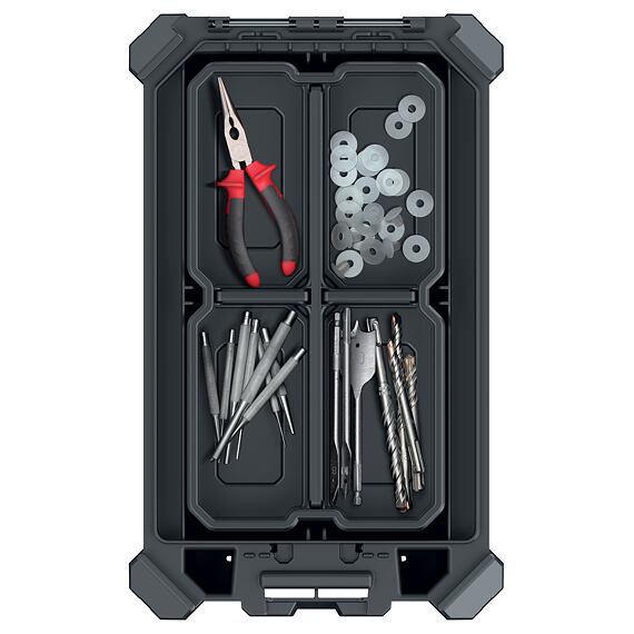 KISTENBERG organizér MSX 228*368*126mm, čierny, vyberateľné boxy