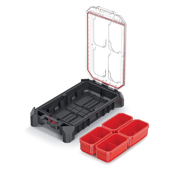 KISTENBERG organizér MSX 228*368*77mm, čierny, vyberateľné boxy