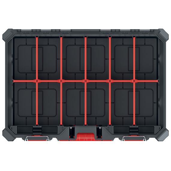 KISTENBERG súprava organizérov MSX SET 543*390*200mm, čierny, prepážky