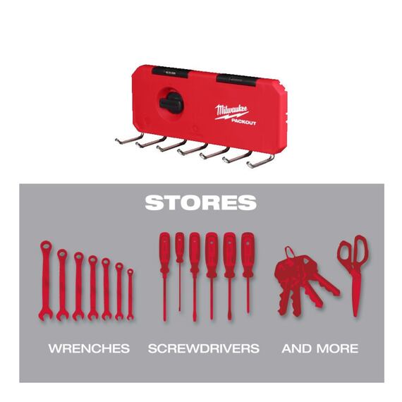 MILWAUKEE 4932493384 PACKOUT rad malých háčikov