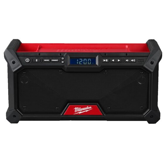 MILWAUKEE M18 RADDAB+G2-0 aku stavebné rádio DAB+, BLUETOOTH do 30m, 2*bas reproduktor, bez batérie