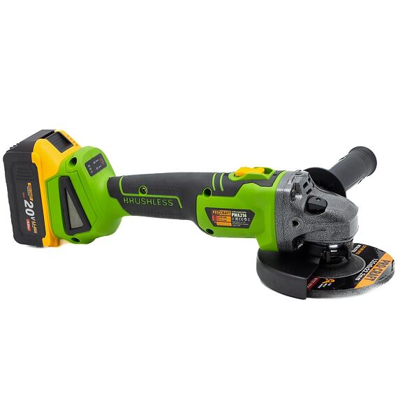 PROCRAFT PWA216 aku bezuhlíková úhlová bruska 20V/2*4Ah, 125mm, 0-3200/8000 ot./min., kufr