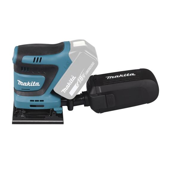 MAKITA DBO480Z aku vibrační bruska LXT 18V, 114*102mm, suchý zip, 11000/14000 ot./min.