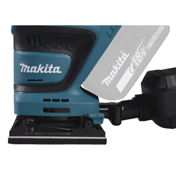 MAKITA DBO480Z aku vibrační bruska LXT 18V, 114*102mm, suchý zip, 11000/14000 ot./min.
