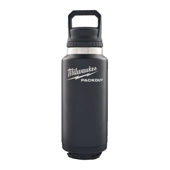 MILWAUKEE 4932493468 termoláhev PACKOUT 1065ml, dvoustěnná vakuová izolace, kompatibilní víčko,černá