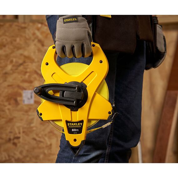 STANLEY 2-34-775 pásmo 60m PowerWinder, otvorené, prevod 3:1, tr. presnosti II