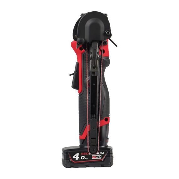 MILWAUKEE M12 FBFL13-402B aku pásový pilník 12V/2*4Ah, šíře 13mm, hlava 360°, reverzní režim