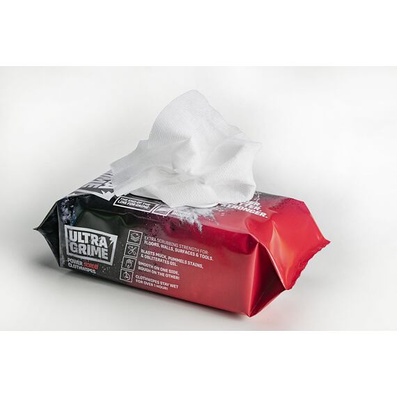 ULTRAGRIME čistící ubrousky PRO POWER SCRUB XXL 38*25cm, super silné, drsnější, 80ks, 59201