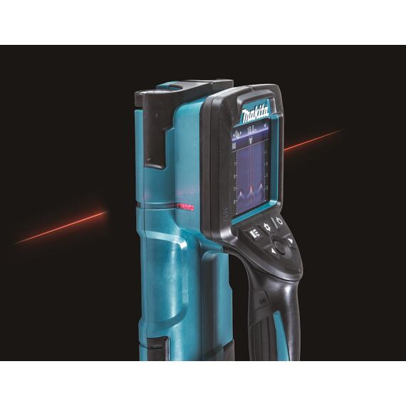 MAKITA DWD181ZJ aku detektor 18V LXT kov/plast/dřevo, LED bar. displej, laserová linie, bez baterie