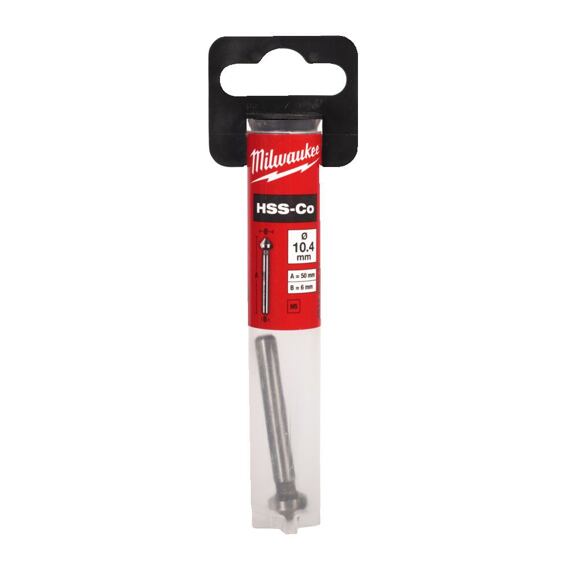 MILWAUKEE 4932493977 záhlubník 10,4mm HSS-Co, DIN 335C/úhel 90°, vhodné pro nerez