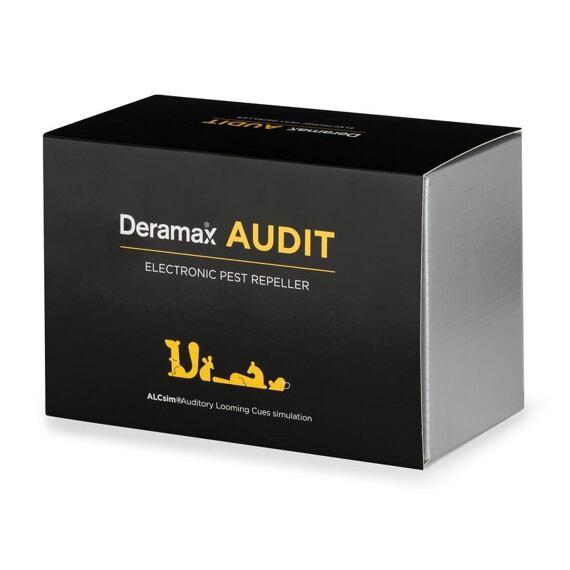 DERAMAX Audit ultrazvukový plašič II.generace s ALCsim, (kuny, myši, potkani), až 700m2