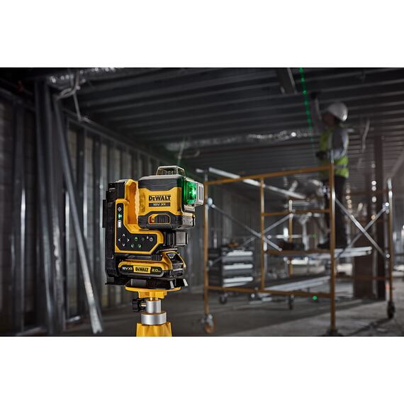 DeWalt DCLE34035D1 laser samonivelační 18V/2Ah XR, zelený, 3*360°, dálkové ovládání, TSTAK