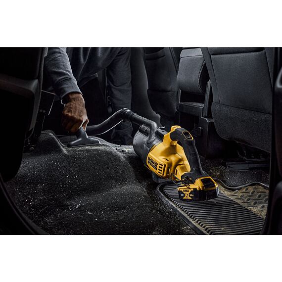 DeWalt DCV501LN aku vysavač 18V XR, třída "L", pratelný HEPA filtr, bez baterie