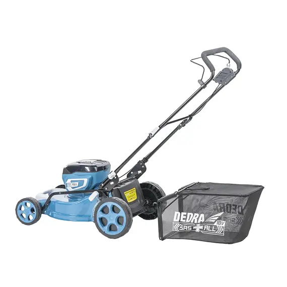 DEDRA aku sekačka 2*18V, 46cm, bezuhlíkový motor, koš 65l, místo pro 4baterie, bez baterie, DED6997X