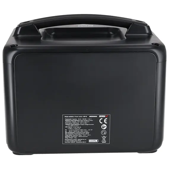 DEDRA DEZS0600 nabíjecí stanice/powerbanka 600/1200W, 640Wh, LiFePO4, 2*230V, DC 10-14,4V/10A