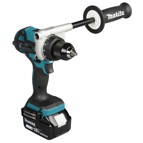 MAKITA DDF492RTJ aku bezuhlíková vrtačka LXT 18V/2*5Ah, 130Nm, 0-550/2100 ot./min., MAKPAC
