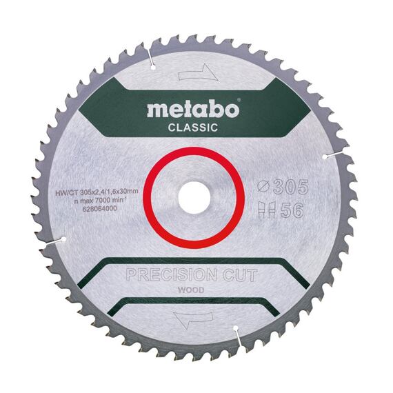 METABO pilový kotouč 305*30mm, 56z WZ 5°NEG, PRECISION CUT WOOD, 628064000