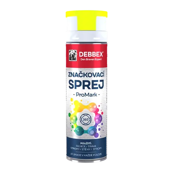 DEBBEX značkovací sprej PRO MARK Žlutá 500ml, TP00005DBX