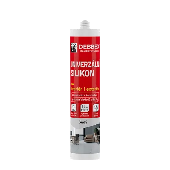DEN BRAVEN silikon univerzální 280ml šedý 30123RL