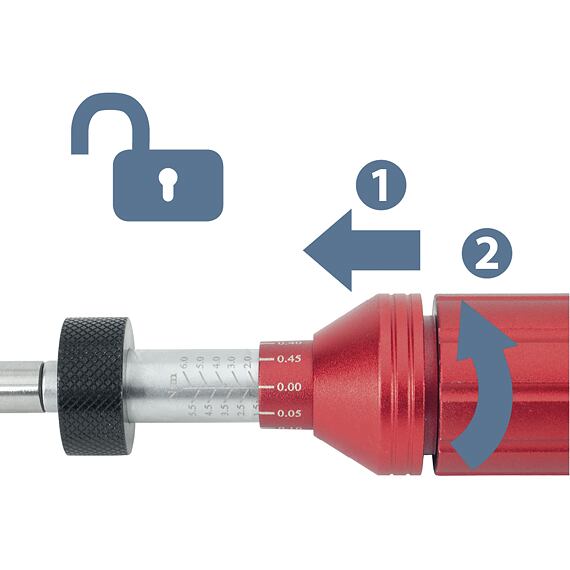 EXTOL Premium šroubovák momentový pro bity 1/4", 1-6Nm, magnet FIX-Clip, 8825301