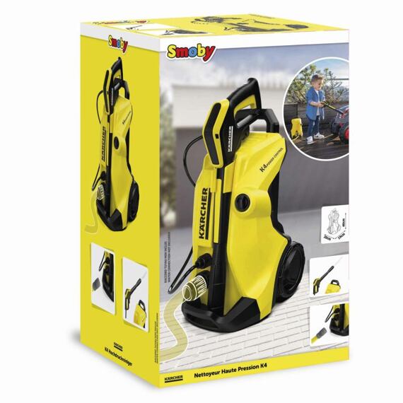 SMOBY dětský čistič K4 Kärcher, po připojení hadice stříká, SM360902