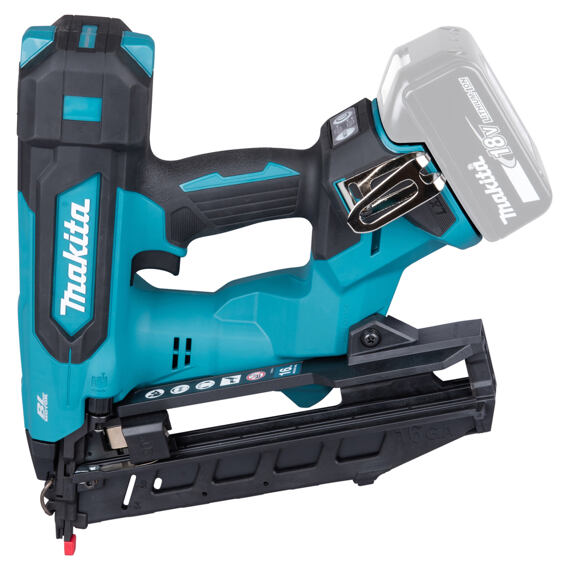 MAKITA DBN610ZJ aku hřebíkovačka 18V LXT, hřebíky 32-64mm, typ 16 GA úhel 20°, MAKPAC, bez baterie