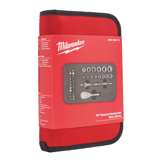 MILWAUKEE 4932492672 39dílná 1/4" gola sada v textilním pouzdře