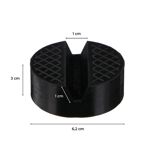 SIXTOL gumová podložka pro zvedák JACK PAD 3, 6,2cm*3cm, SX3062
