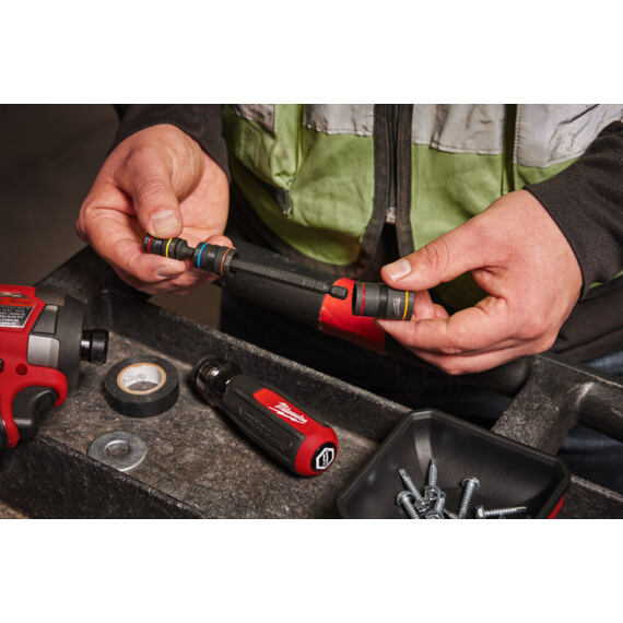 MILWAUKEE 4932498179 sada průmyslových rázových hlavic 6v1, 7-18mm, ruční držák