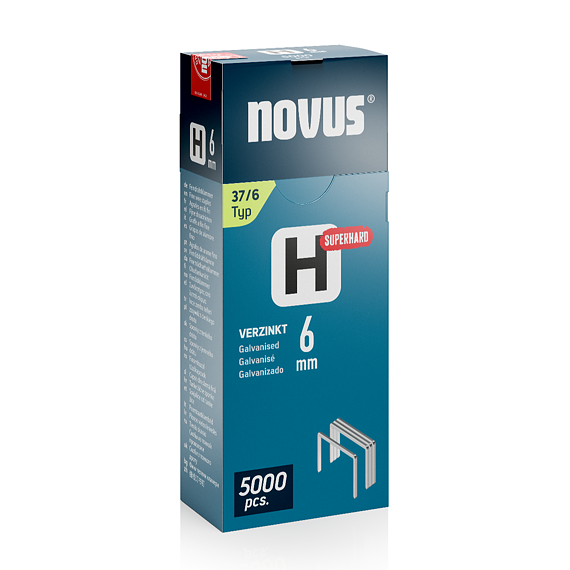 NOVUS sponky H37, 6mm, 5000ks