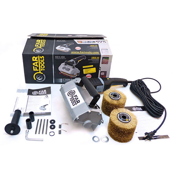 FARTOOLS REX-200 PROFI kartáčovací renovátor 200mm, 2*100mm kartáč, 1800W, 115015
