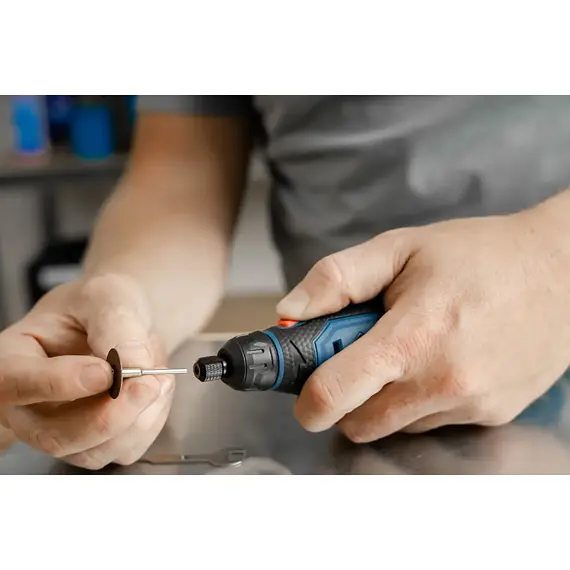 DEDRA aku mini bruska 12V, 5000-25000 ot./min., příslušenství 47ks, bez baterie, DED7340Z1
