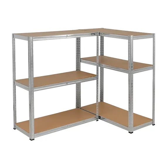 DEDRA regál kovový 6 polic MDF, nosnost 175kg na polici, 224*90*40cm, Zn, N1415