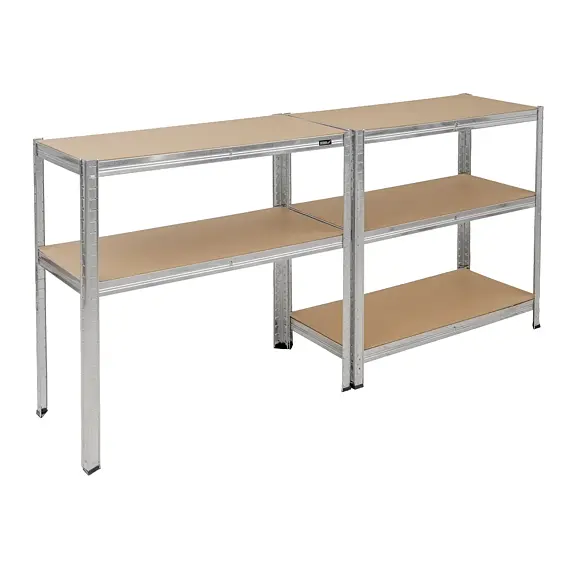 DEDRA regál kovový 5 polic MDF, nosnost 175kg na polici, 180*90*40cm, Zn, N1410