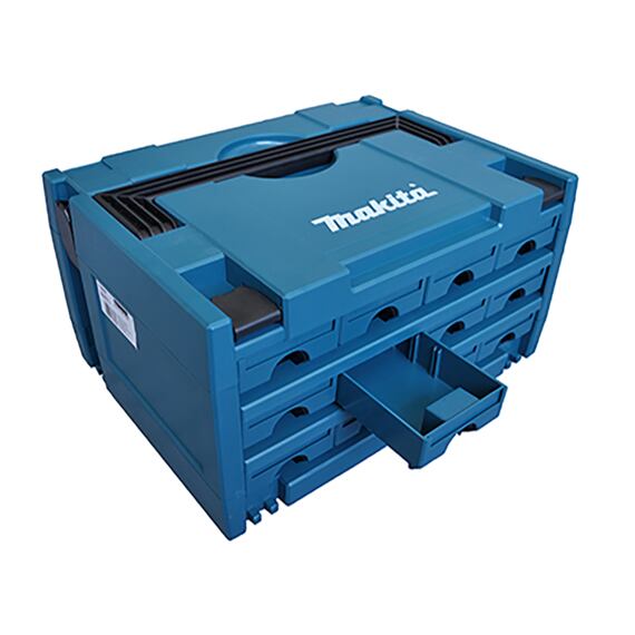 MAKITA P-84327 kufr MAKPAC s přihrádkami - 3 řady po čtyřech přihrádkách