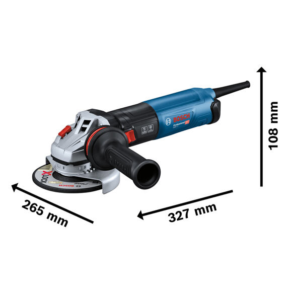 BOSCH GWS 17-125 S úhlová bruska 125mm, 1700W, 2800-11500 ot./min.