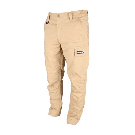 DEDRA kalhoty ripstop spandex XL/56 gramáž 220g/m2, béžová BH32SP-XL