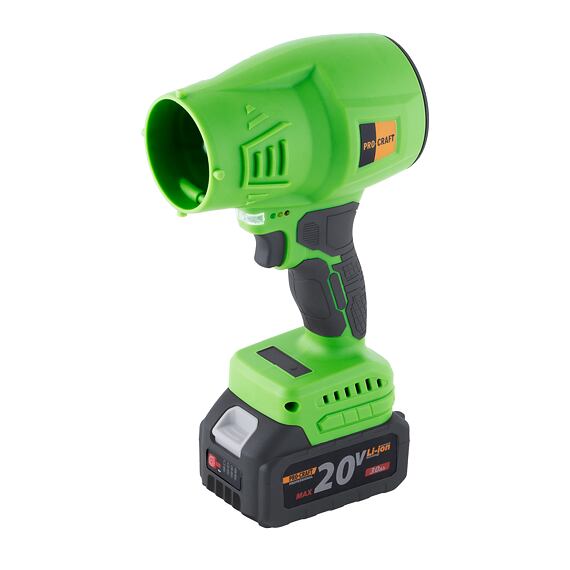 PROCRAFT PB18 aku fukar 20V/3Ah, rychlost vzduchu 164 km/hod., bezuhlíkový motor
